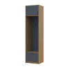 Offenes Regal Doros Rondi mit Aufsatz Artisan Eiche / Graphitgrau 60x52x236 (42005265)
