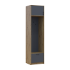 Offenes Regal Doros Rondi mit Aufsatz Artisan Eiche / Graphitgrau 60x52x236 (42005265)