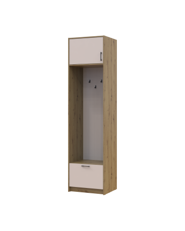 Offenes Regal Doros Rondi mit Aufsatz Artisan Eiche / Kaschmir 60x52x236 (42005264)
