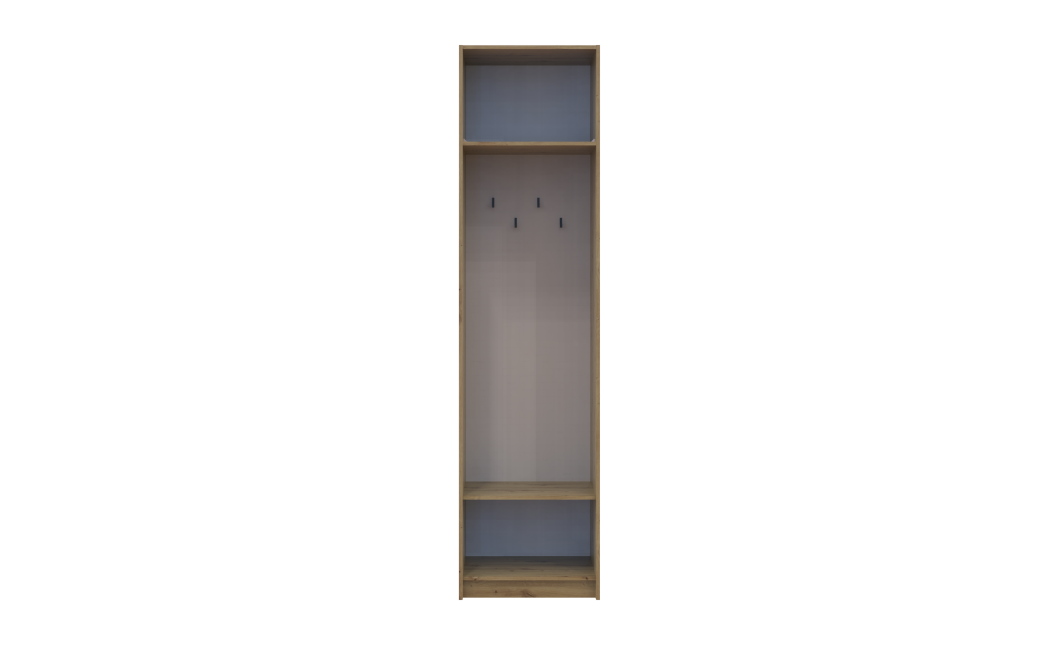 Offenes Regal Doros Rondi mit Aufsatz Artisan Eiche / Kaschmir 60x52x236 (42005264)