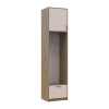Offenes Regal Doros Rondi mit hohem Aufsatz Artisan Eiche / Kaschmir 60x52x260 (42005266)