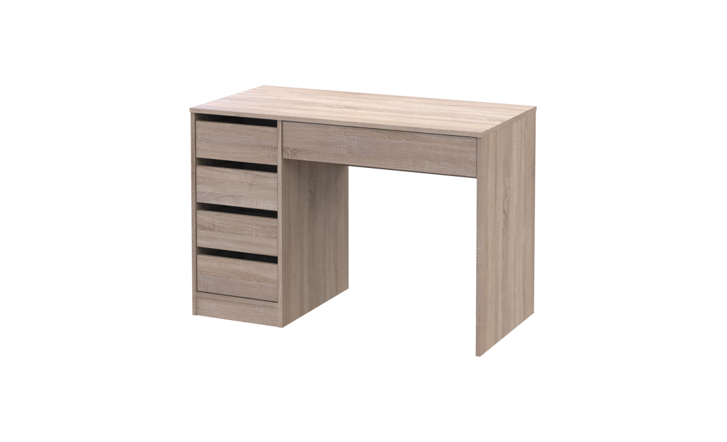 Schreibtisch Doros Ergo links Sonoma Eiche 110x55x75 (41516107)