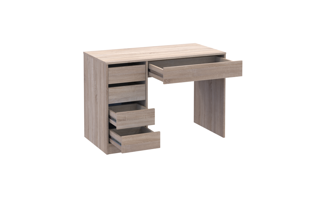 Schreibtisch Doros Ergo links Sonoma Eiche 110x55x75 (41516107)