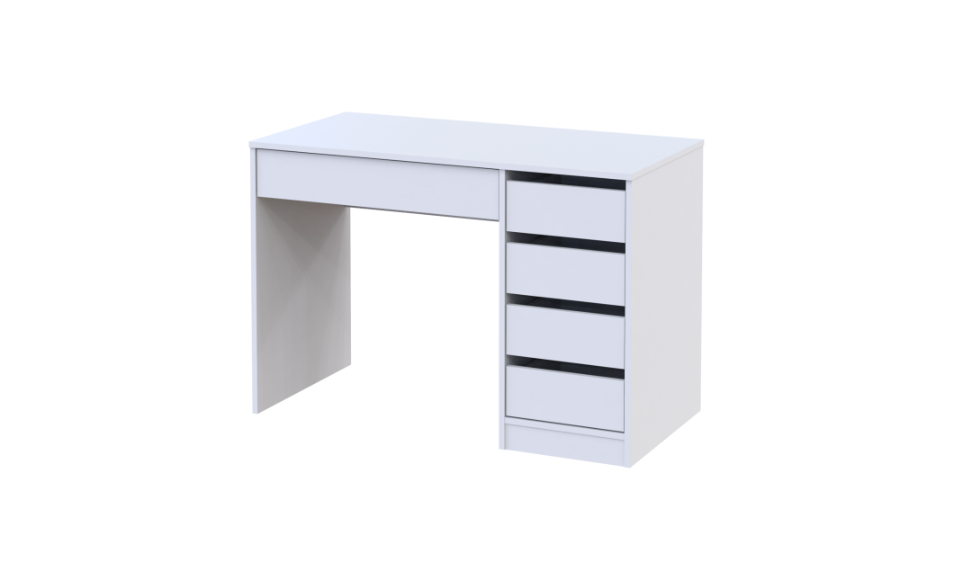 Schreibtisch Doros Ergo rechts Weiß 110x55x75 (41516108)