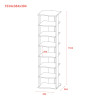 Schuhregal Doros Paolo Sonoma Eiche / Graphitgrau 38,4x38,4x153,4 (41516042)