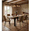 Ausziehtisch NP 120–160x80 Artisan Eiche + Schwarz (100155171)
