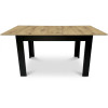 Ausziehtisch NP 120–160x80 Artisan Eiche + Schwarz (100155171)
