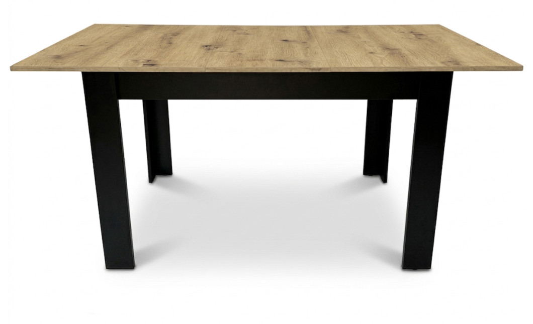 Ausziehtisch NP 120–160x80 Artisan Eiche + Schwarz (100155171)