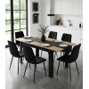 Ausziehtisch NP 120–160x80 Artisan Eiche + Schwarz (100155171)