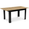 Ausziehtisch NP 120–160x80 Artisan Eiche + Schwarz (100155171)