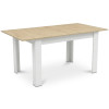 Ausziehtisch NP 120–160x80 Sonoma Eiche + Weiß (100155181)