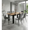 Ausziehtisch NP 120–160x80 Craft + Schwarz (100155161)