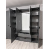 Kleiderschrank Doros Gelar Set mit Drehtüren Graphitgrau 4+4 Türen 310x49,5x203,4 (42002130)