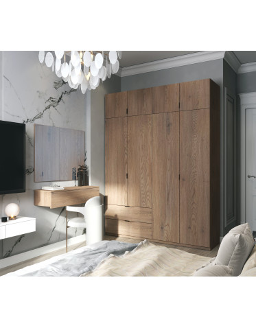 Kleiderschrank Doros Lukas mit Drehtüren Cannolo 180x50x240 (44900367)