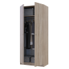Kleiderschrank Doros Promo Schiebetüren Sonoma Eiche 2 Türen 90x48x204 (40908024)