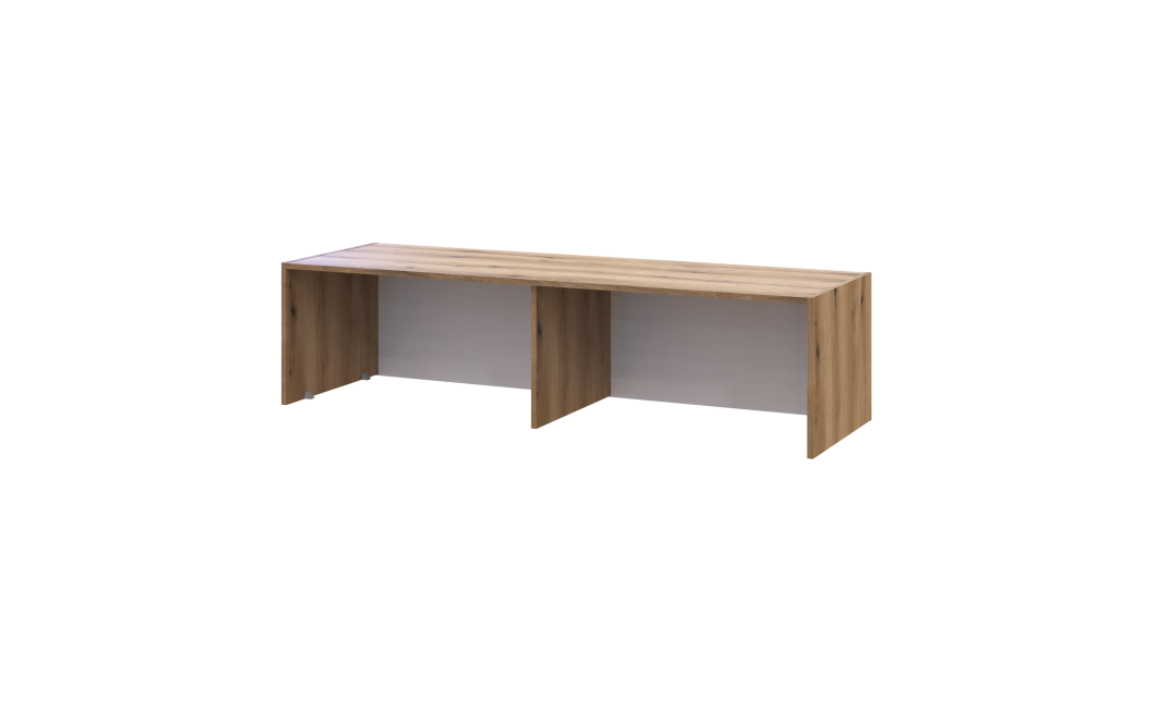 Kleiderschrank Doros Rondi mit Drehtüren mit Oberschrank Artisan Eiche / Graphitgrau 4 Türen 160x52x236 (80737828)
