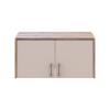 Kleiderschrank Doros Rondi mit Drehtüren und Spiegel Artisan Eiche / Kaschmir 2 Türen 82x52x236 (80737811)