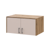 Kleiderschrank Doros Rondi mit Drehtüren und Spiegel Artisan Eiche / Kaschmir 2 Türen 82x52x236 (80737811)