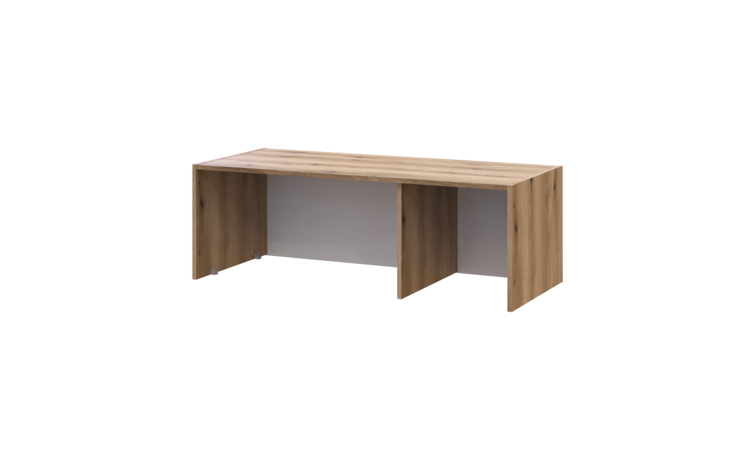 Kleiderschrank Doros Rondi mit Drehtüren mit Oberschrank Artisan Eiche / Graphitgrau 3 Türen 121x52x236 (80737818)