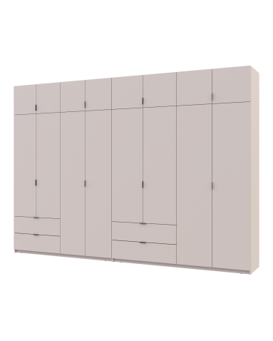 Kleiderschrank-Set Doros Lukas Kaschmir 4+4 Türen 340x50x240 (42005140)