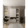 Kleiderschrank Doros Dale Kaschmir/Artisan Eiche 3 Türen 150x52x220 (80737726)