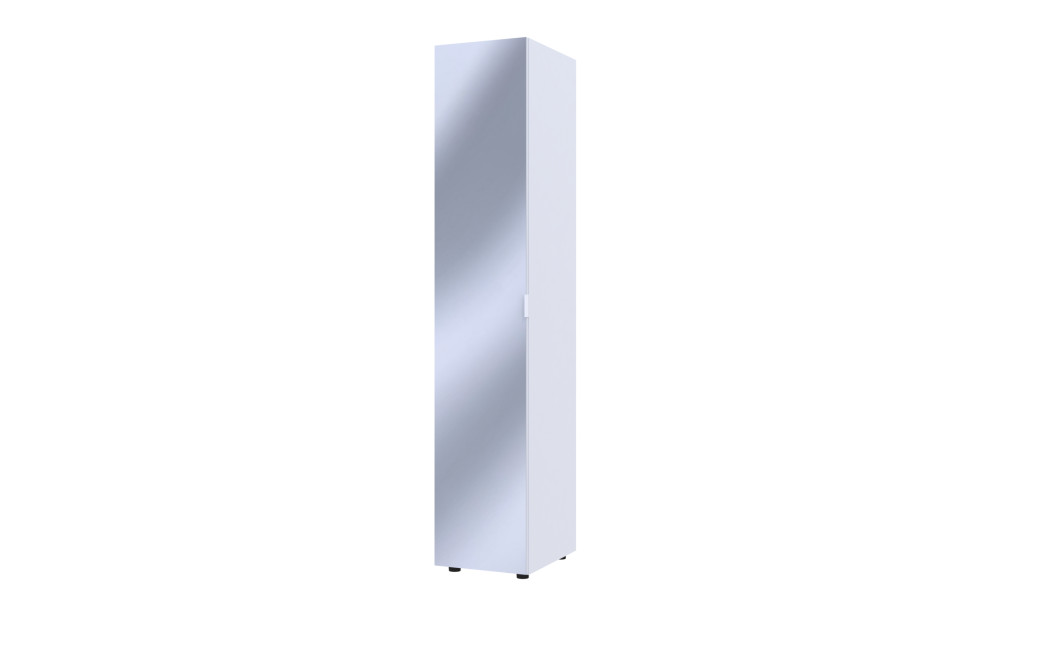 Kleiderschrank Doros Gelar Weiß mit Spiegel 39x49,5x203,4 (44900242)