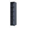Kleiderschrank Doros Gelar Graphitgrau mit Spiegel 39x49,5x203,4 (44900244)