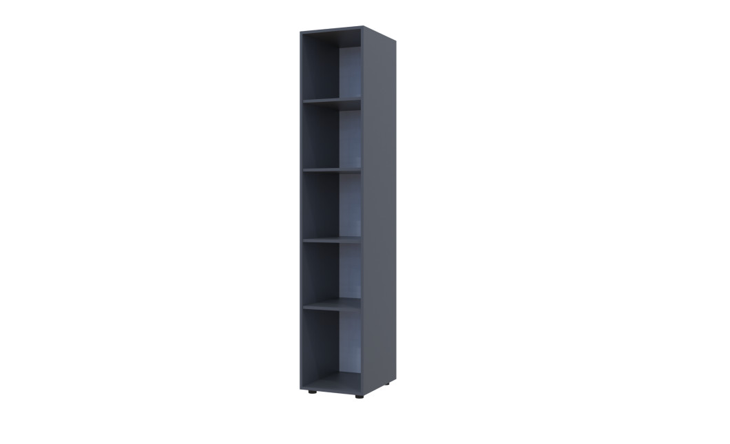 Kleiderschrank Doros Gelar Graphitgrau mit Spiegel 39x49,5x203,4 (44900244)