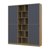 Kleiderschrank Doros Morgan Artisan Eiche/Graphitgrau 2 Türen 180x38,5x210 (42001256)