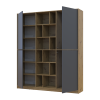 Kleiderschrank Doros Morgan Artisan Eiche/Graphitgrau 2 Türen 180x38,5x210 (42001256)