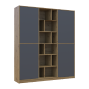 Kleiderschrank Doros Morgan Artisan Eiche/Graphitgrau 2 Türen 180x38,5x210 (42001256)