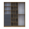 Kleiderschrank Doros Morgan Artisan Eiche/Graphitgrau 2 Türen mit Schublade 180x38,5x210 (42002256)