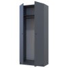 Kleiderschrank Doros Promo mit Drehtüren Anthrazit 2 Türen 90x48x204 (44900523)