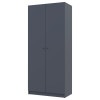 Kleiderschrank Doros Promo mit Drehtüren Anthrazit 2 Türen 90x48x204 (44900523)