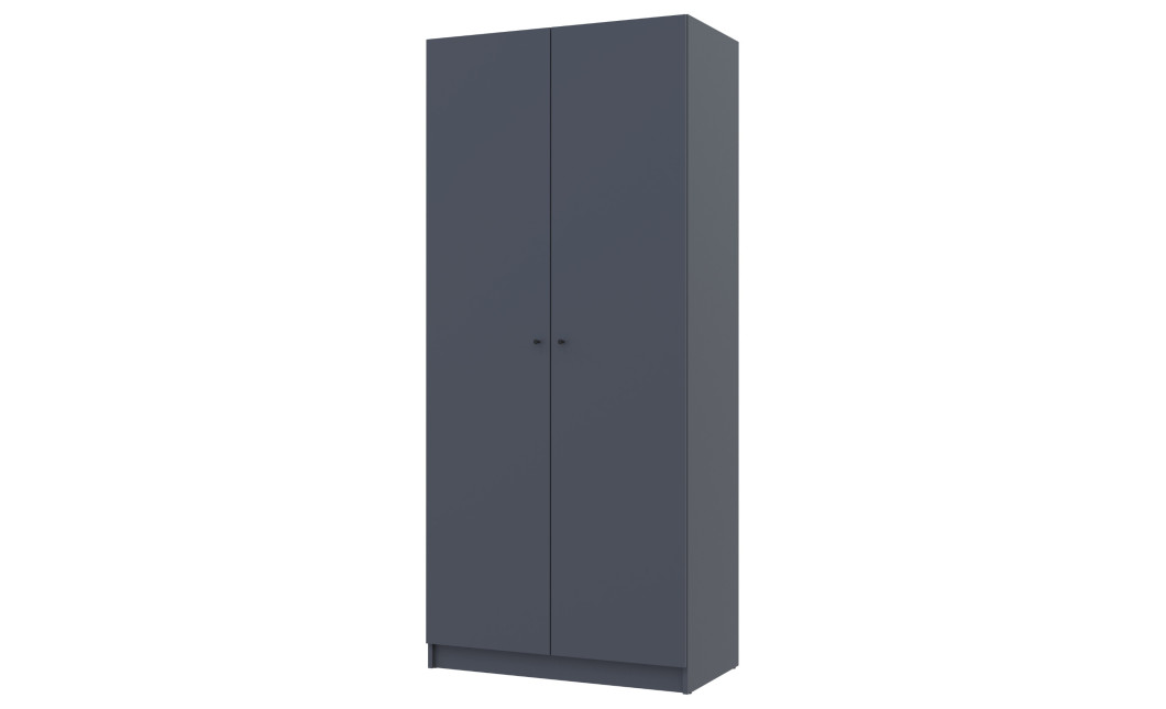 Kleiderschrank Doros Promo mit Drehtüren Anthrazit 2 Türen 90x48x204 (44900523)
