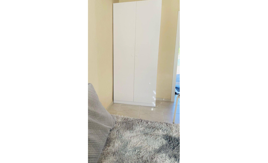 Kleiderschrank Doros Promo mit Drehtüren Weiß mit Böden 2 Türen 90x48x204 (42005100)