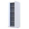 Kleiderschrank Doros Promo mit Drehtüren Weiß mit Böden 2 Türen 90x48x204 (42005100)
