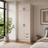 Kleiderschrank Doros Rondi mit Drehtüren mit Oberschrank Kaschmir 2 Türen 82x52x236 (80738469)