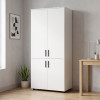 Kleiderschrank Doros Thorn Weiß 2 Türen Böden 90x51,6x200 (44900436)