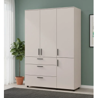 Kleiderschrank Doros Thorn Kaschmir 3 Türen 3 Schubladen Böden 135x51,6x200 (44900498)