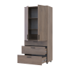 Kleiderschrank Doros Thorn Cremona Cannolo 2 Türen 3 Schubladen Böden 90x51,6x200 (44900430)