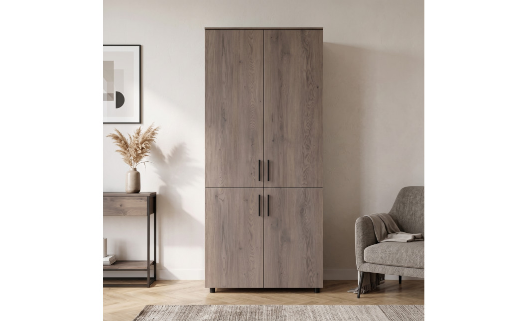 Kleiderschrank Doros Thorn Cremona Cannolo 2 Türen Böden 90x51,6x200 (44900428)