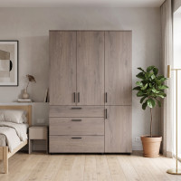 Kleiderschrank Doros Thorn Cremona Cannolo 3 Türen 3 Schubladen Böden 135x51,6x200 (44900478)