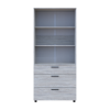 Kleiderschrank Doros Thorn Natti Kiefer 2 Türen 3 Schubladen Böden 90x51,6x200 (44900434)