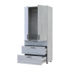 Kleiderschrank Doros Thorn Natti Kiefer 2 Türen 3 Schubladen Kleiderstange 90x51,6x200 (44900433)