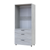 Kleiderschrank Doros Thorn Natti Kiefer 2 Türen 3 Schubladen Kleiderstange 90x51,6x200 (44900433)