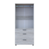 Kleiderschrank Doros Thorn Natti Kiefer 2 Türen 3 Schubladen Kleiderstange 90x51,6x200 (44900433)