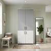 Kleiderschrank Doros Thorn Natti Kiefer/Grau 2 Türen Böden 90x51,6x200 (44900464)