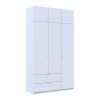 Kleiderschrank Doros Lukas Schiebetüren Weiß 3 Türen 135x50x240 (80737800)