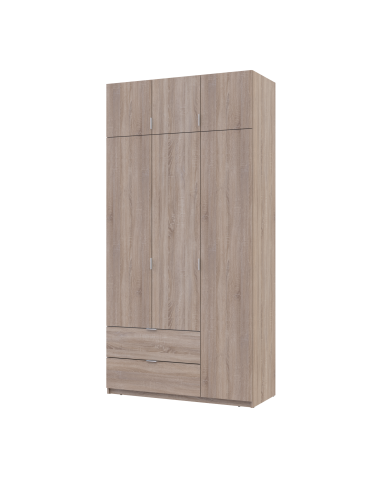 Kleiderschrank Doros Lukas mit Drehtüren Sonoma Eiche 3 Türen 120x50x240 (80737799)